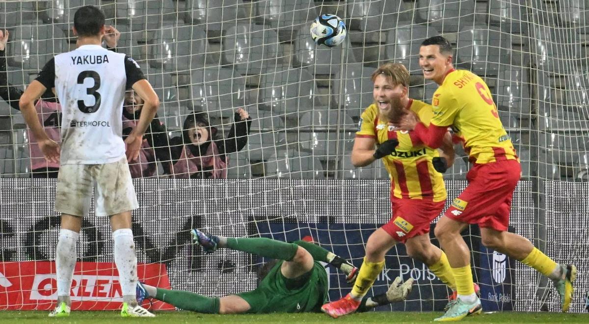 Ekstraklasa: Korona - Puszcza. Grad goli w Kielcach i historyczny debiut. Dreszczowiec dał trzy punkty gospodarzom 